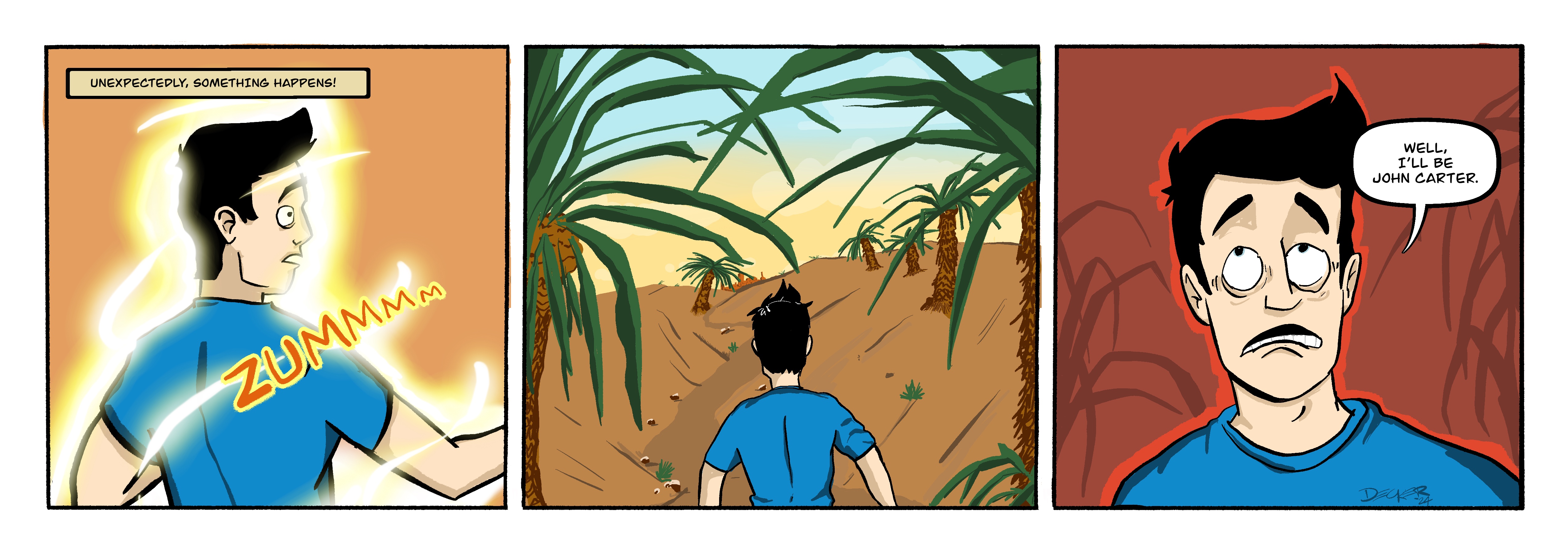 John Carter travelled to Mars.